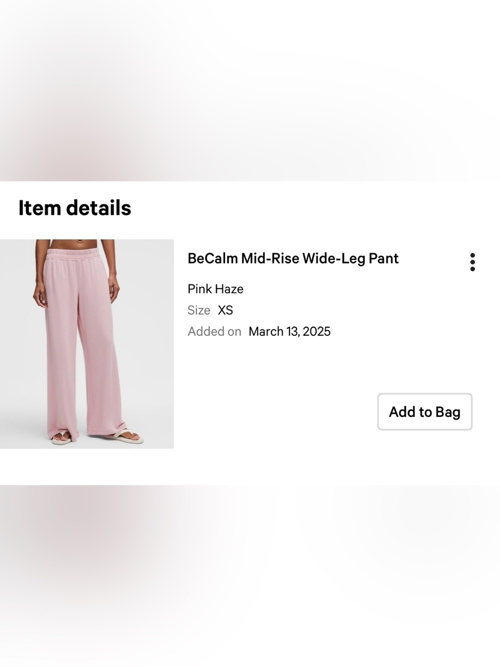 BeCalm Mid-Rise Wide-Leg Pant - Picture 6 of 6